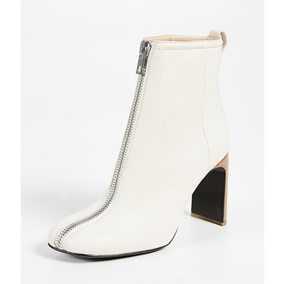 Edgy Chic Rag & Bone Front Zip Booties - Picture 2 of 8